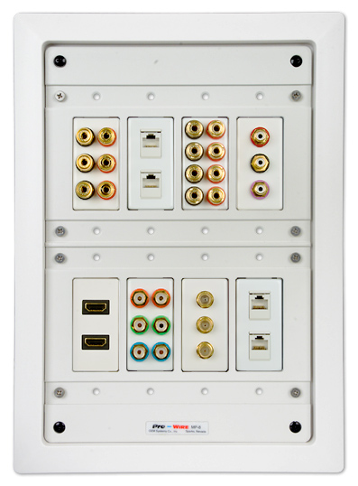 Pro-Wire In-Wall Media Panel - MP-8B - Example2