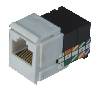 Pro-Wire Modular Connectors, Category 5 Jack, RJ-45 - X-RJ45