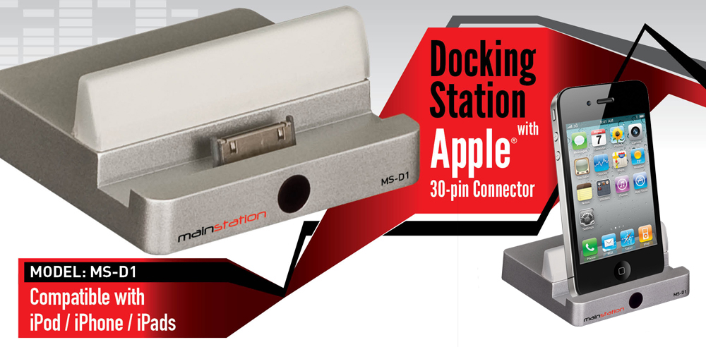 Mainstation In Wall Audio Docking Station - MS-D1 - Graphic