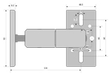 Double Swivel Speaker Mounting Bracket - SE-DBLSVL mk II - Detail Thumbnail