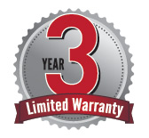 3 Year Limited Warranty